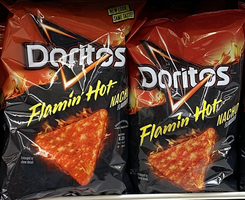 Doritos Tortilla Chips Flamin' Hot Nacho, 9.25 Oz