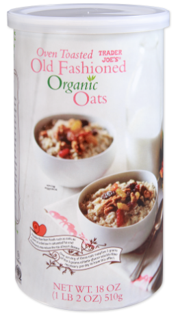 Trader Joe's Oven Toasted Old Fashioned Organic Oats 18 oz