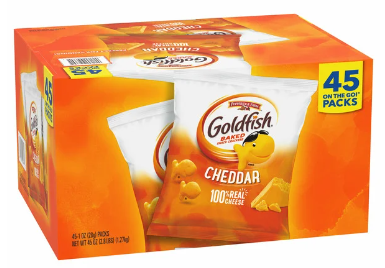 Pepperidge Farm Goldfish Cheddar Cracker, 45 x 1 oz