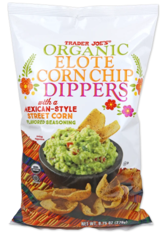 Trader Joe's Organic Elote Corn Chip Dippers 9.75 oz