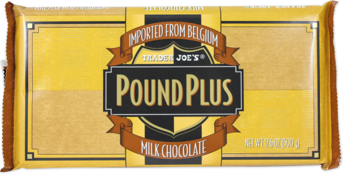 Trader Joe's Pound Plus Milk Chocolate Bar 17.6 oz