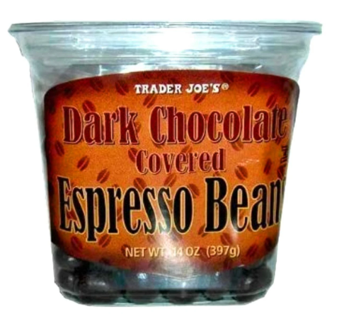 Trader Joe's Dark Chocolate Covered Espresso Beans 14 oz