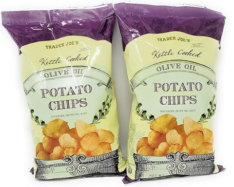 Trader Joe's Kettle Cooked Olive Oil Potato Chips 7 oz