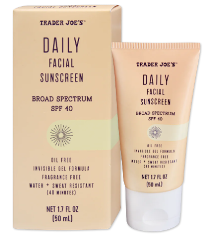 Trader Joe's Daily Facial Sunscreen SPF 40 1.7 oz