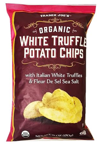 Trader Joe's Organic White Truffle Potato Chips 6 oz