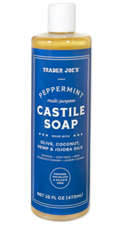 Trader Joe's Peppermint Multi-Purpose Castile Soap 16 oz