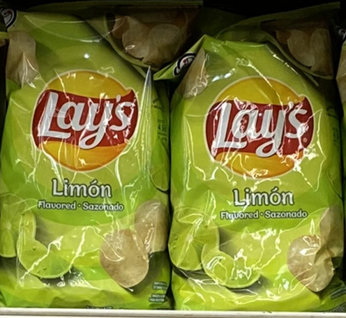 Lay's Potato Chips, Limon Flavored Snacks, 7.75oz