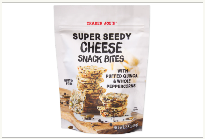 Trader Joe's Super Seedy Cheese Snack Bites 2.8 oz