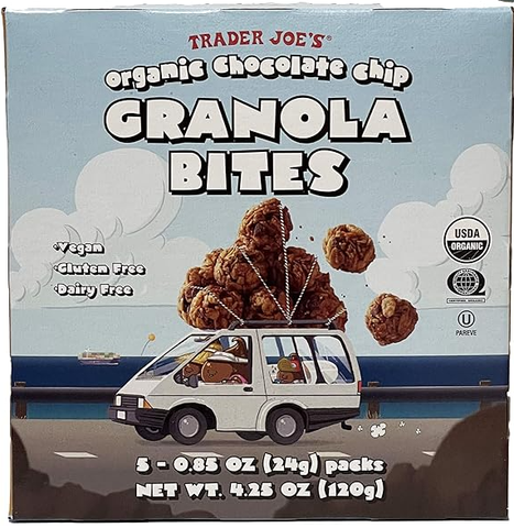 Trader Joe's Organic Chocolate Chip Granola Bites 1 box