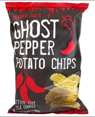 Trader Joe's Ghost Pepper Potato Chips 7 oz