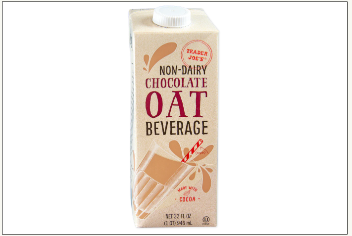 Trader Joe's Non-Dairy Chocolate Oat Beverage 32 oz