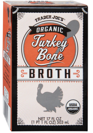 Trader Joe's Organic Turkey Bone Broth 17 oz