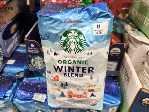 Starbucks Organic Winter Blend Whole Bean Coffee, Medium, 2.5 lb
